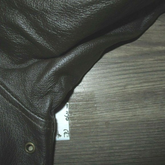 Airborne Leather Bomber Jacket XXXL Brown - Picture 6 of 6